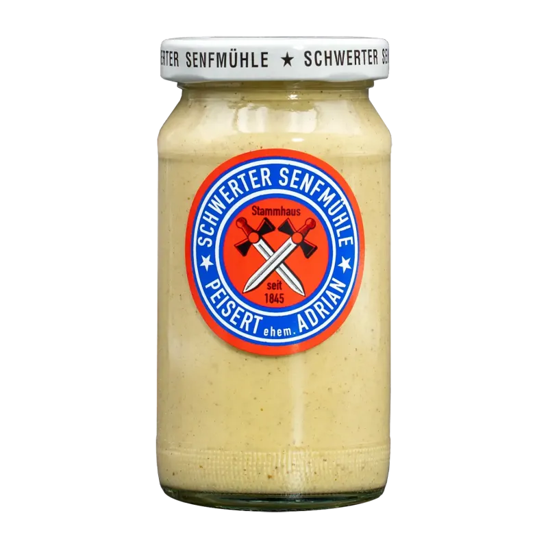 Adrian Senf mittelscharf im Glas (185 ml)