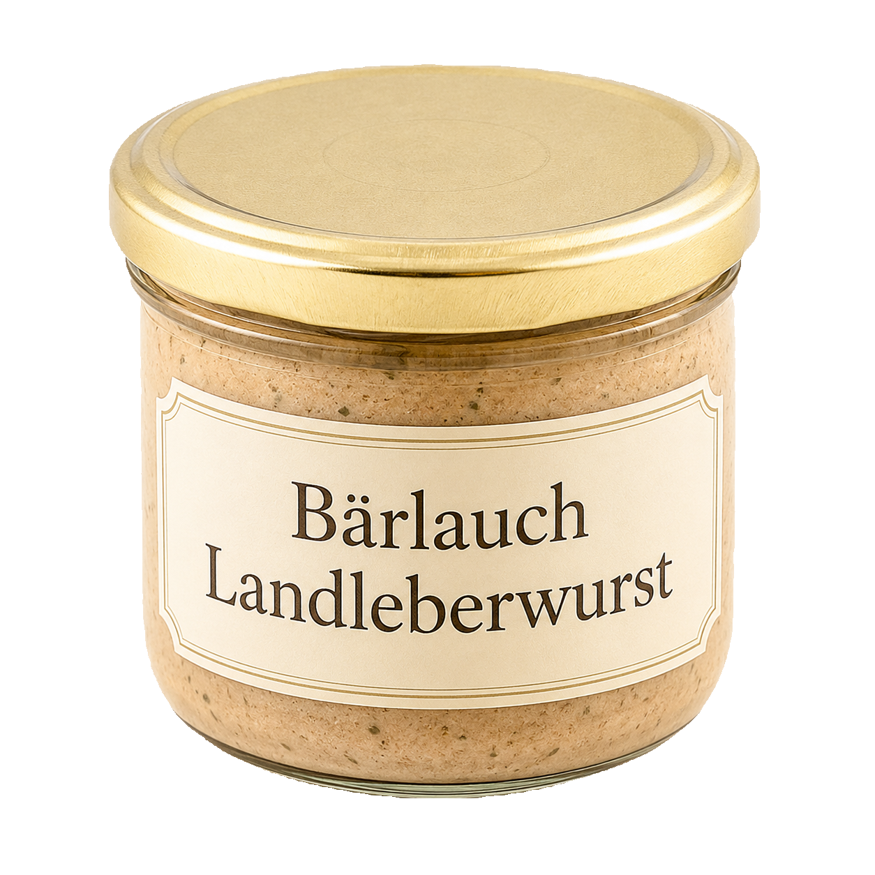 Grobe Bärlauch-Leberwurst im Glas (160 g)