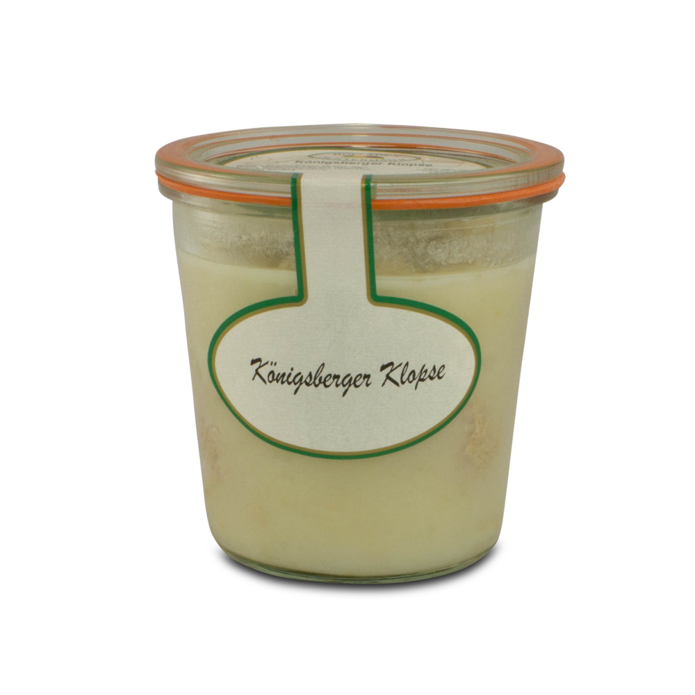 Königsberger Klopse im Glas. Klassisch mit Kapernsoße (450 g)