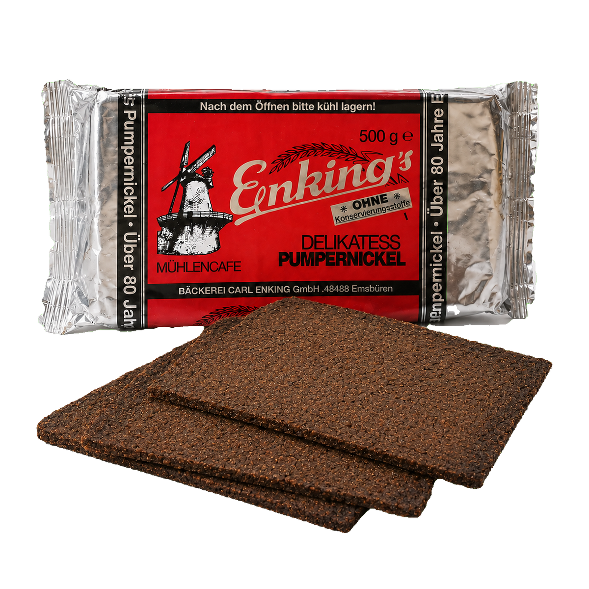 Pumpernickel aus reiner Roggenrezeptur, 500 g