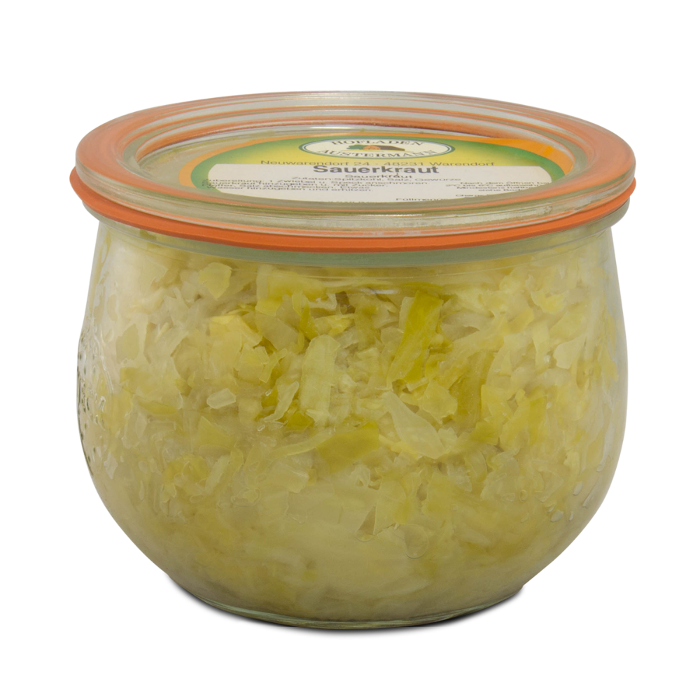 Westfälisches Sauerkraut vegan im Glas (400 g)