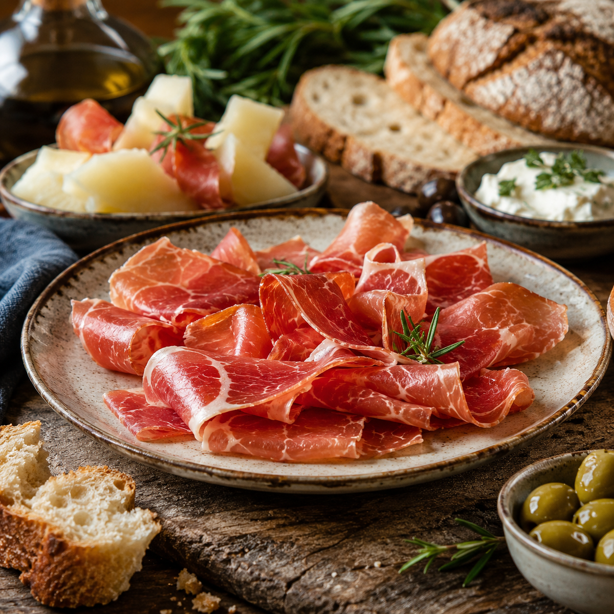 Spanischer Serrano-Schinken in Scheiben, 100 g