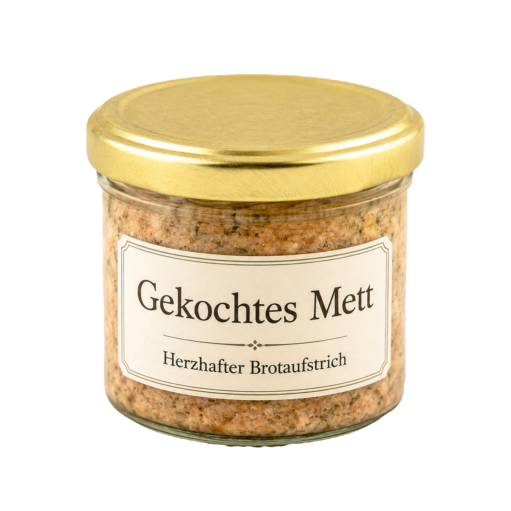 Gekochtes Mett im Glas, 160 g oder 375 g